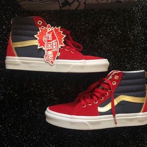 Vans x Marvel Sk8-Hi Captain Marvel shoes